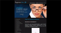 Desktop Screenshot of fogorvosinfo.hu
